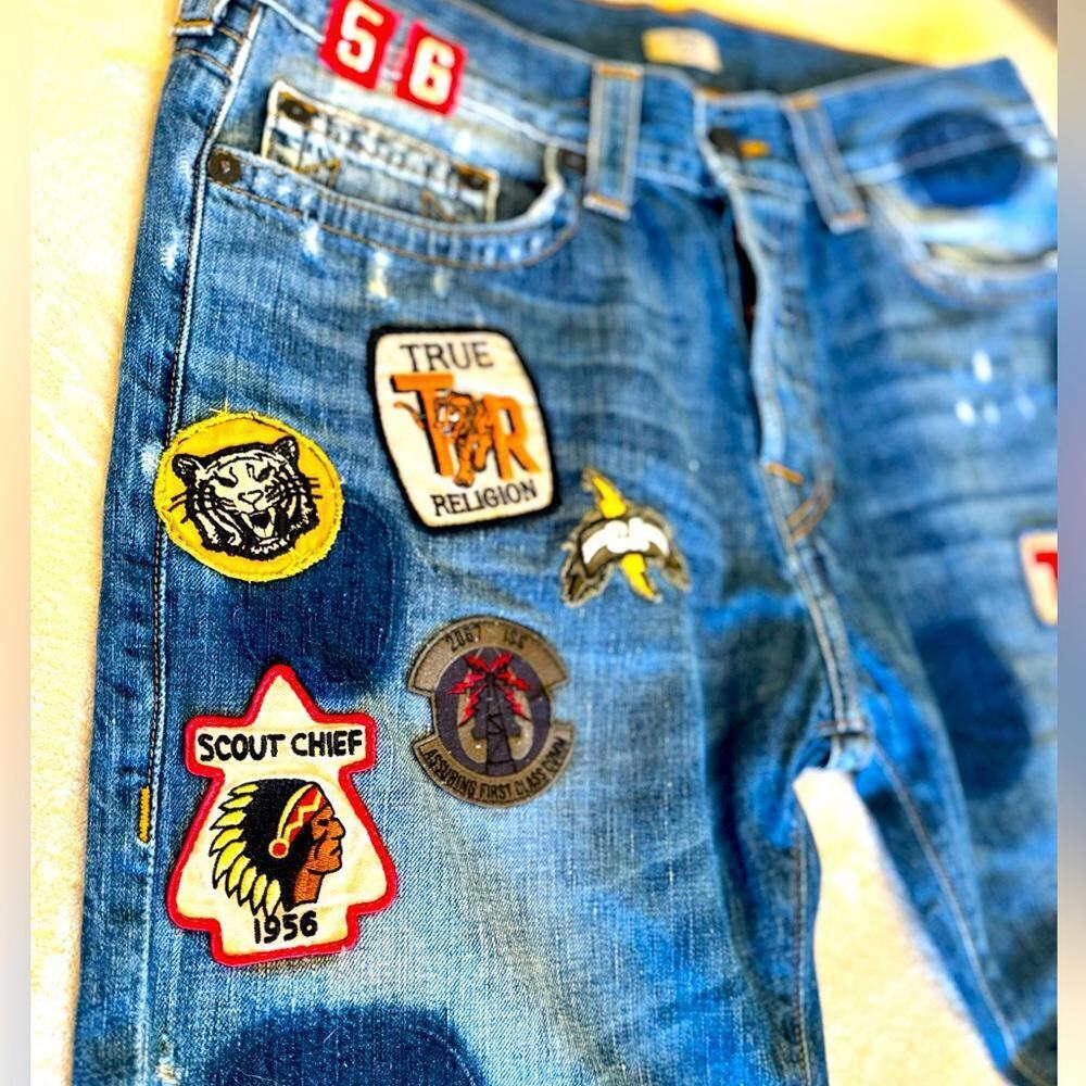 True Religion Rare Patch Denim Jeans - Unique Style
